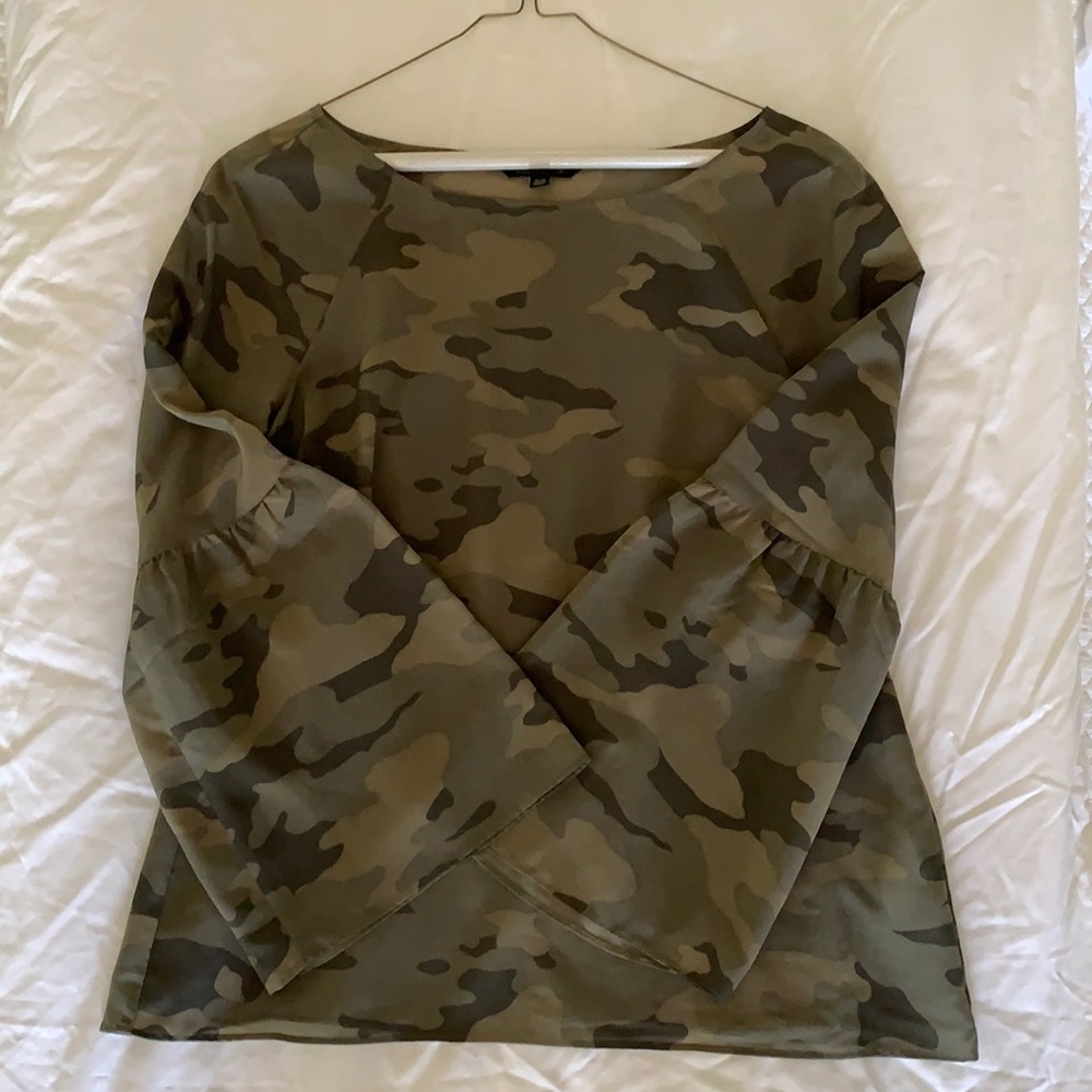 Banana Republic Camo Print Blouse